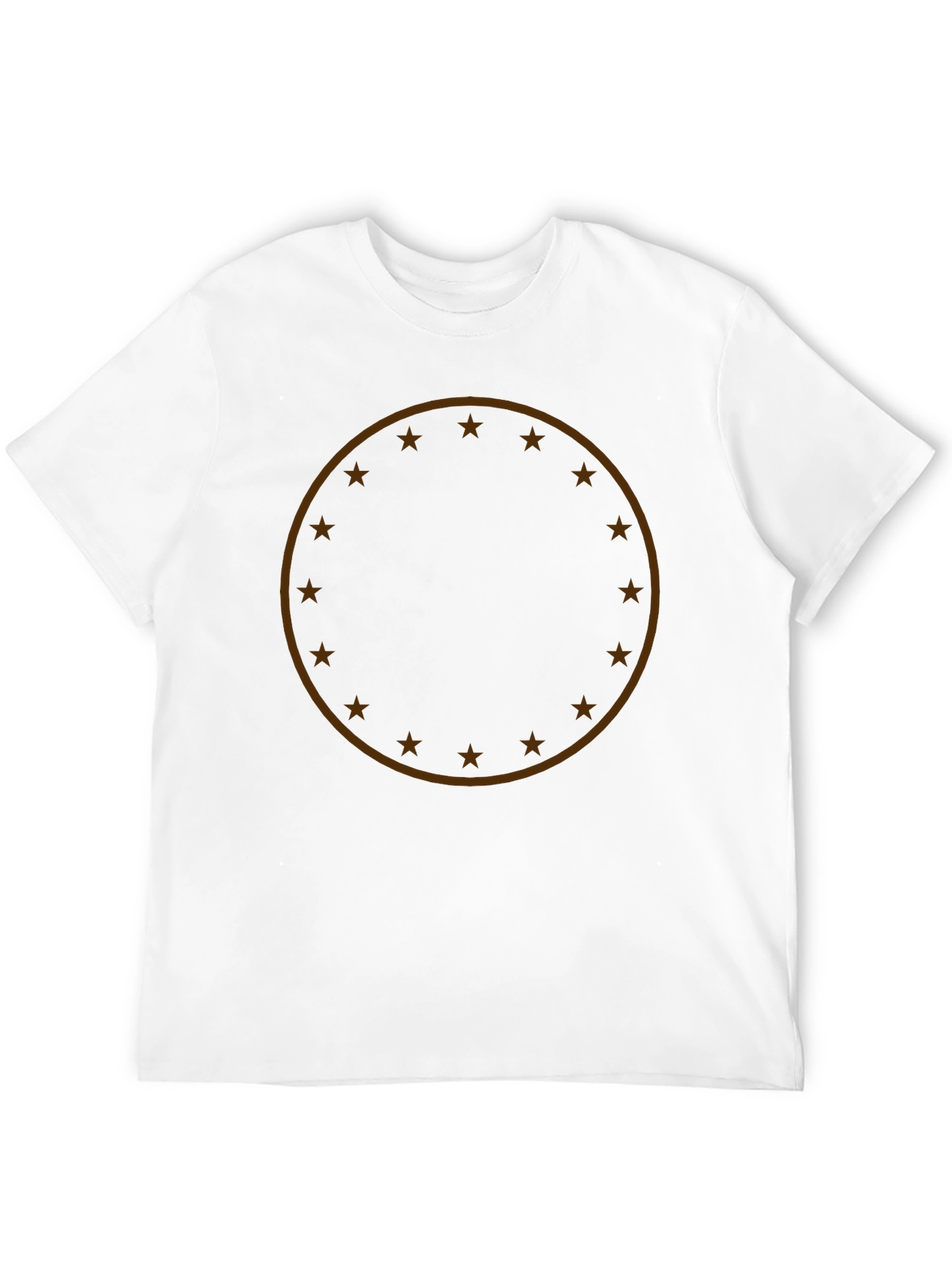 Star Circle Graphic T-Shirt - Modern Casual Tee
