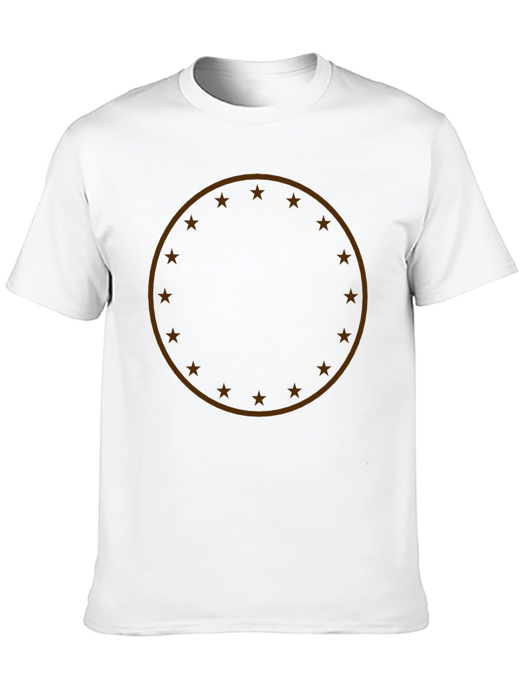 Star Circle Graphic T-Shirt - Modern Casual Tee