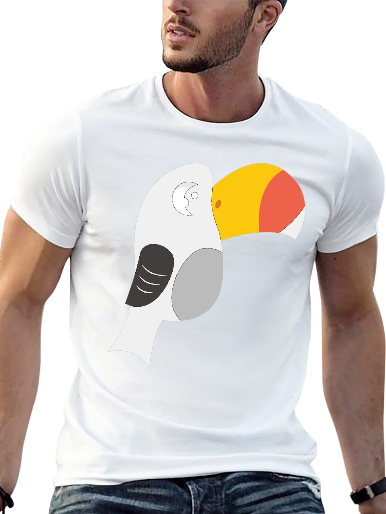Toucan Graphic T-Shirt - Unique Bird Design