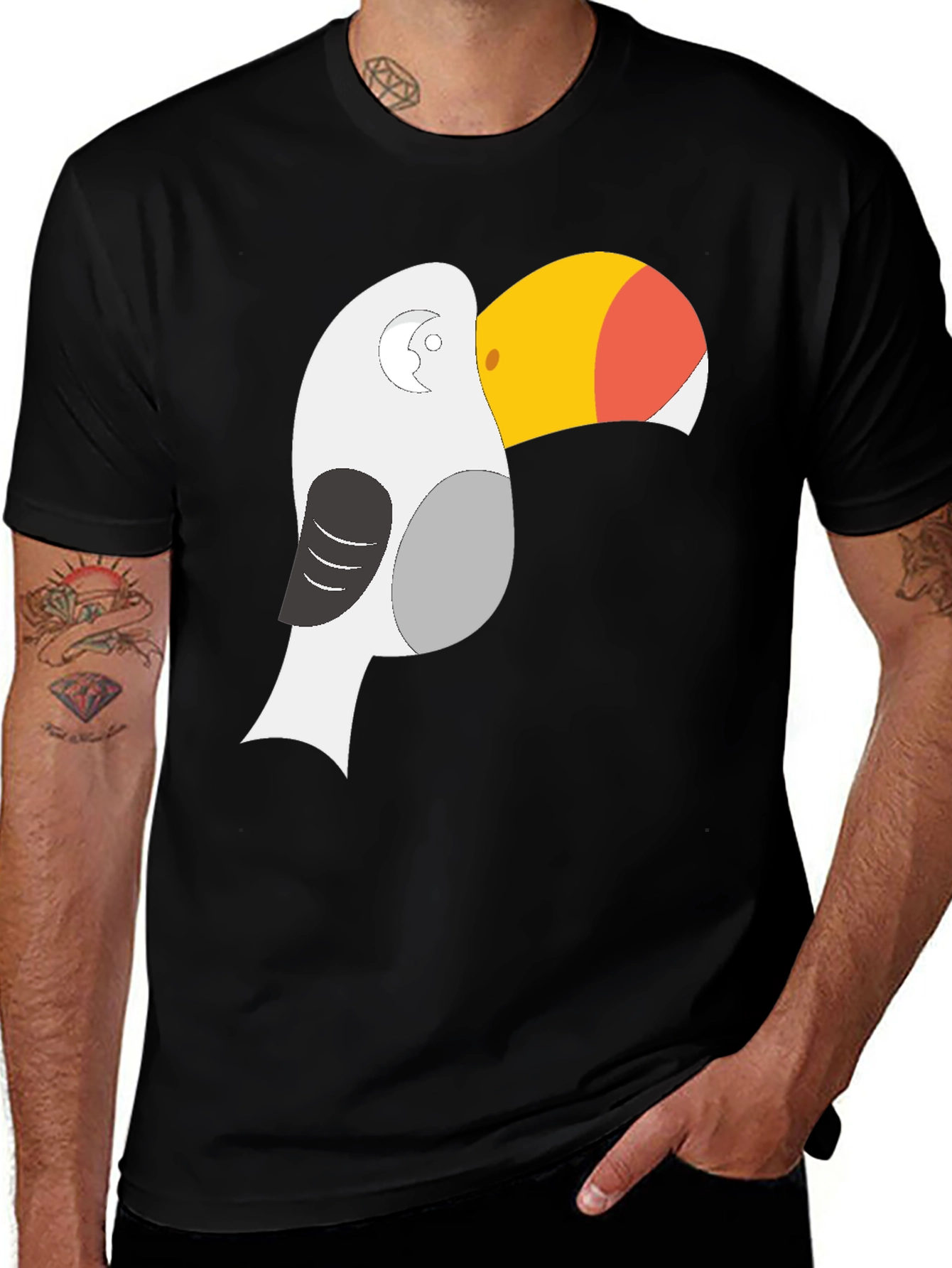 Toucan Graphic T-Shirt - Unique Bird Design
