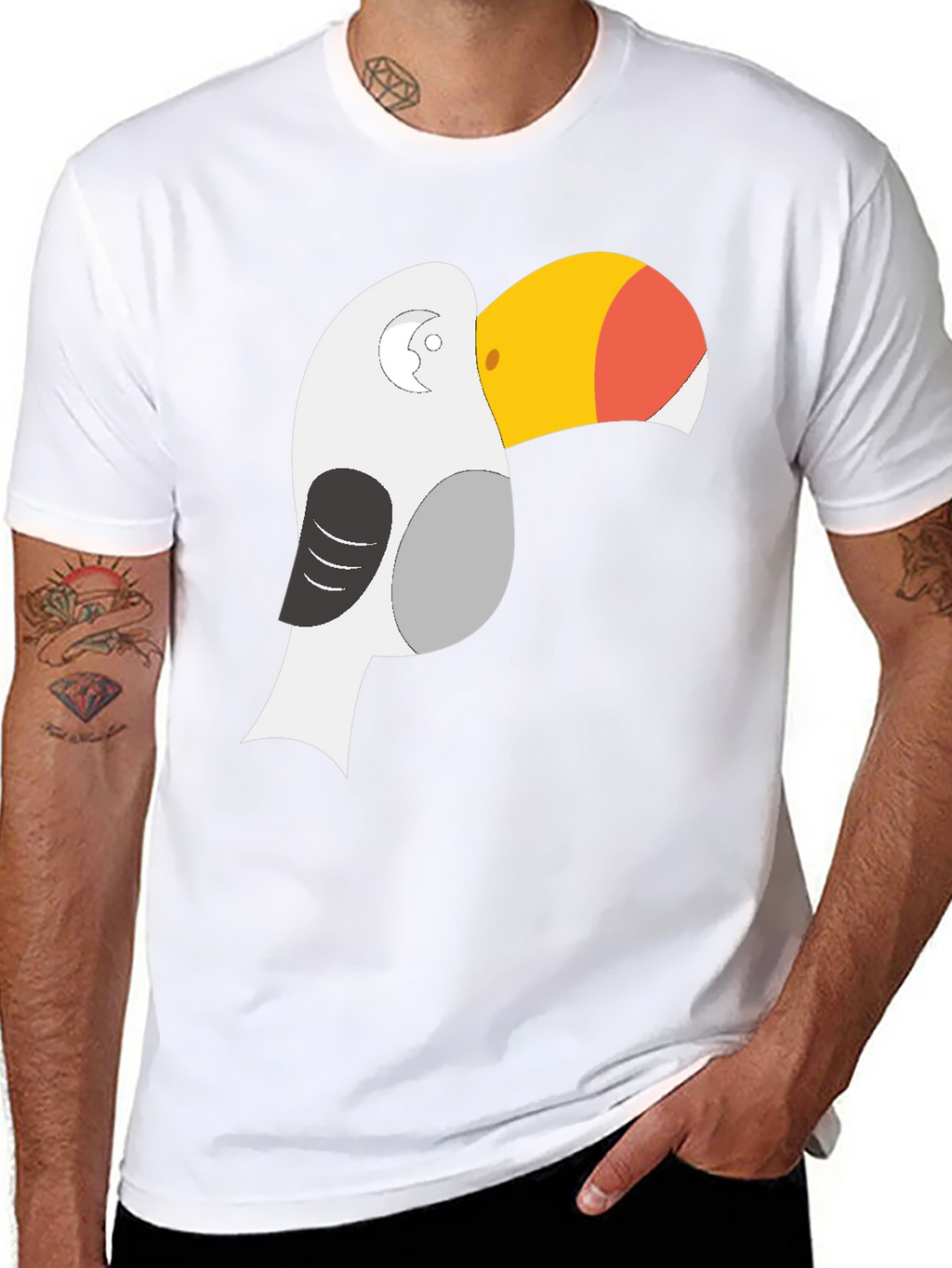 Toucan Graphic T-Shirt - Unique Bird Design