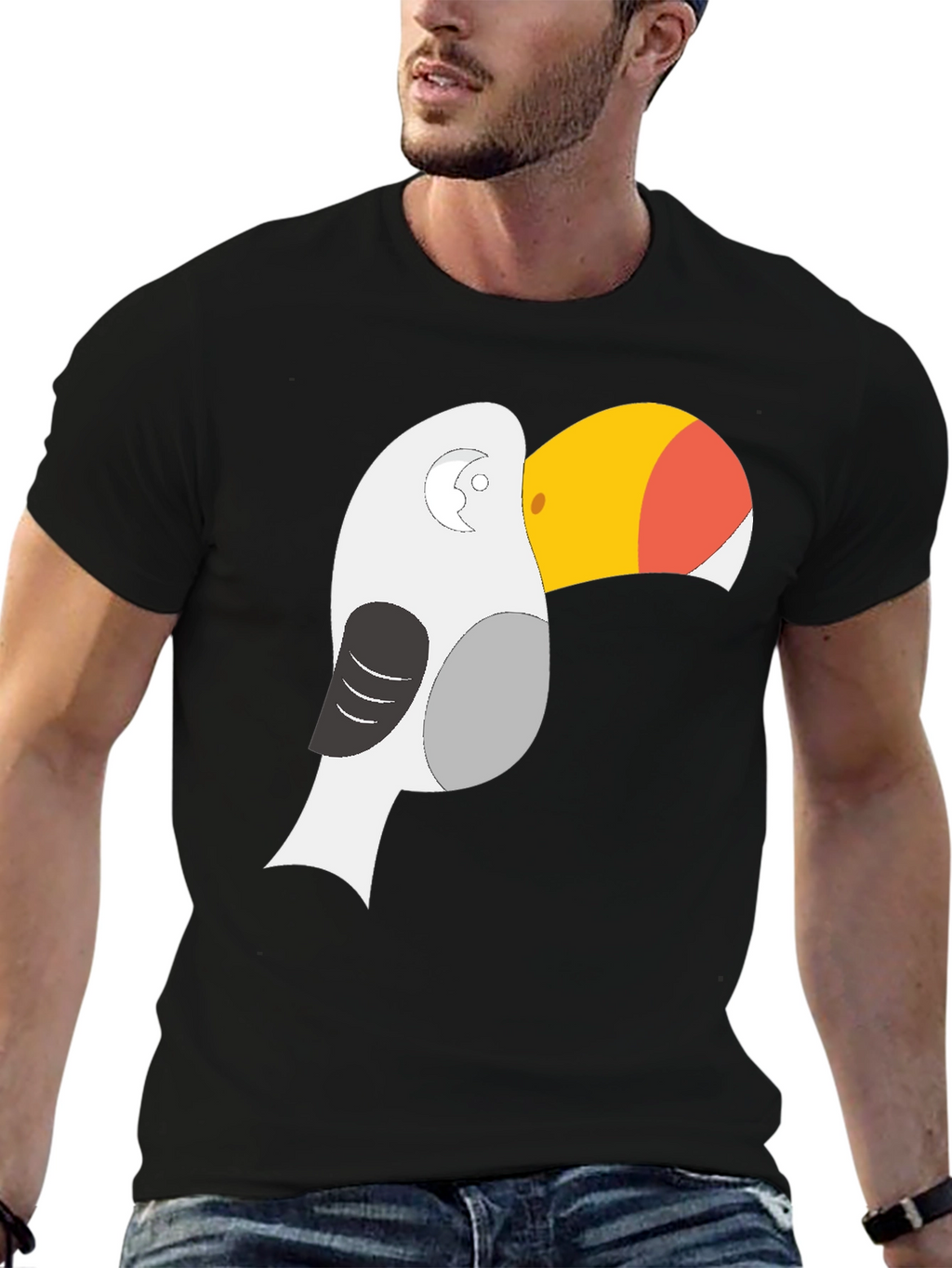 Toucan Graphic T-Shirt - Unique Bird Design