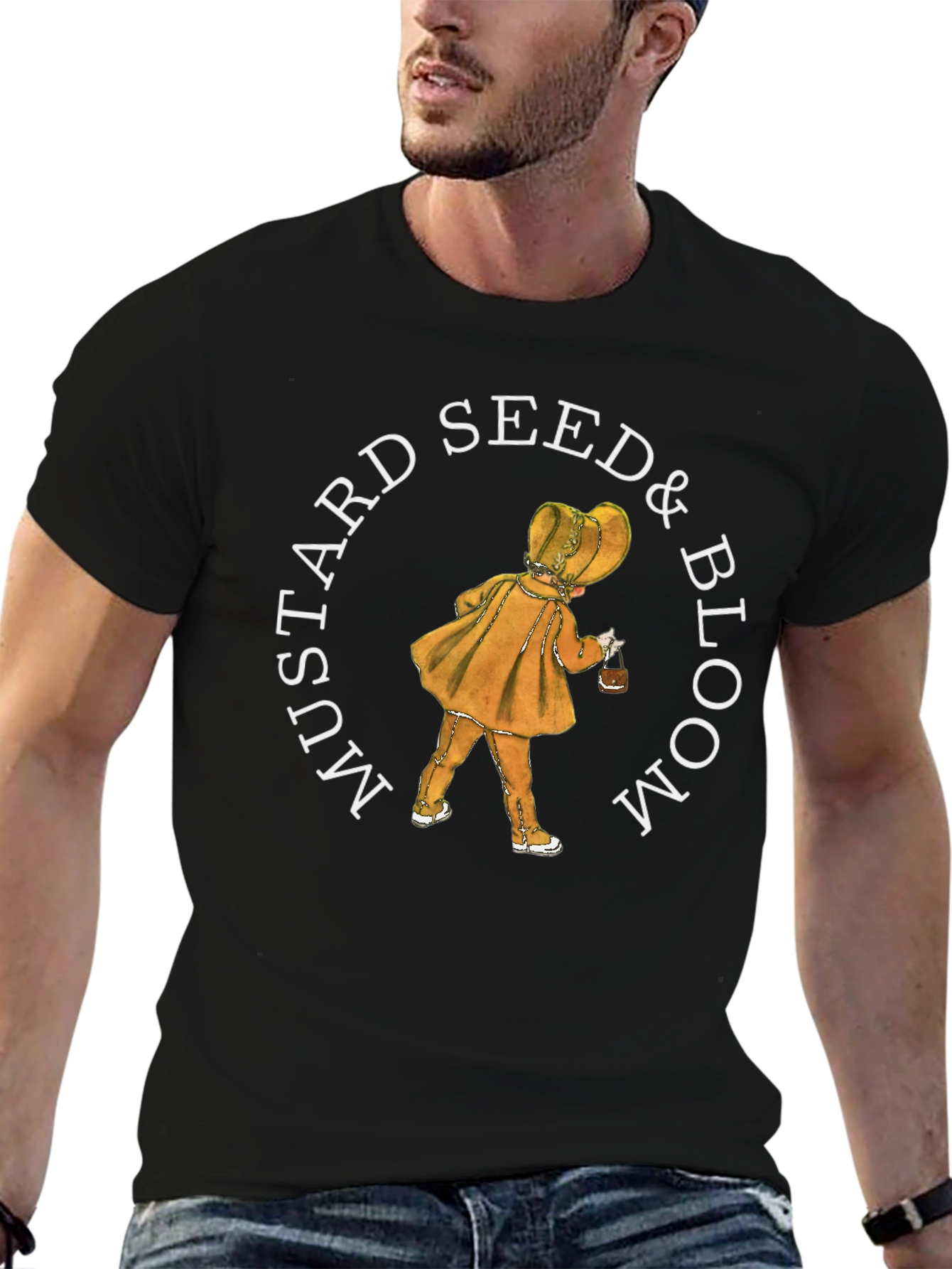 Mustard Seed & Bloom T-Shirt - Unique Graphic Tee