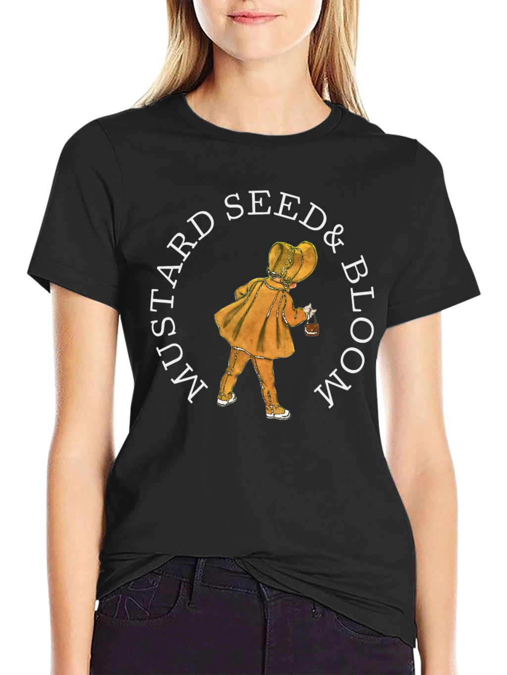 Mustard Seed & Bloom T-Shirt - Unique Graphic Tee