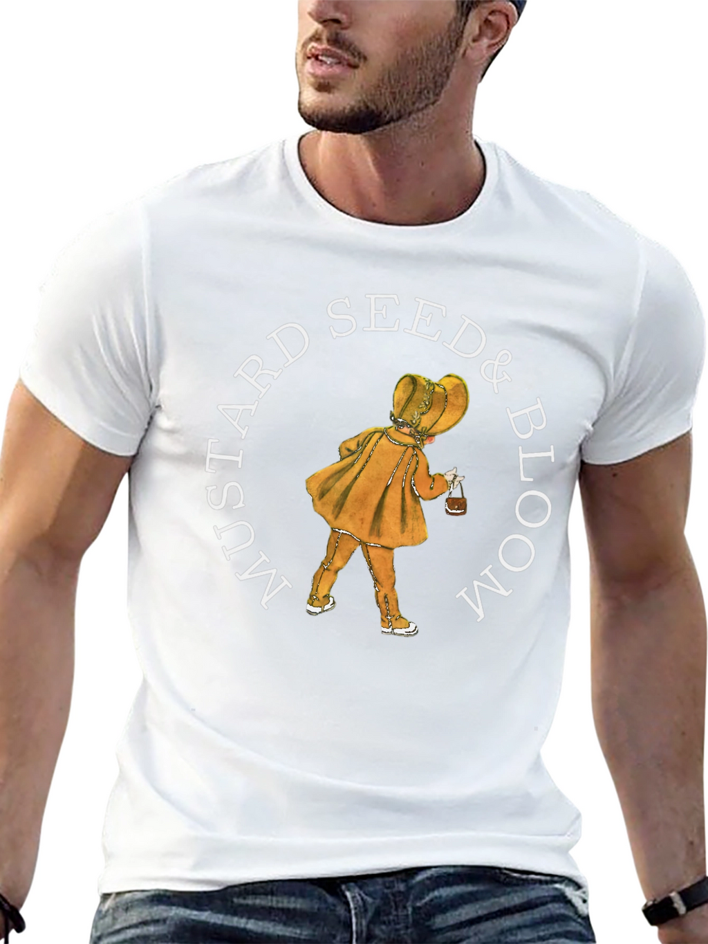 Mustard Seed & Bloom T-Shirt - Unique Graphic Tee