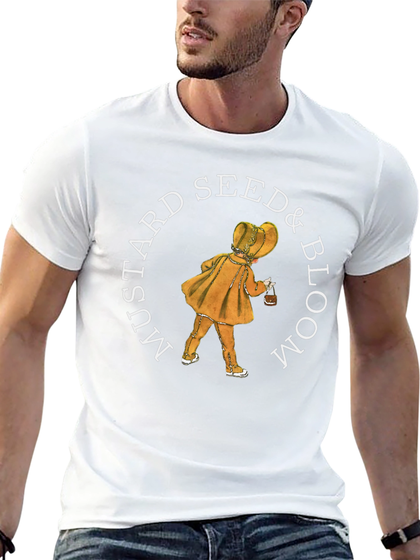 Mustard Seed & Bloom T-Shirt - Unique Graphic Tee