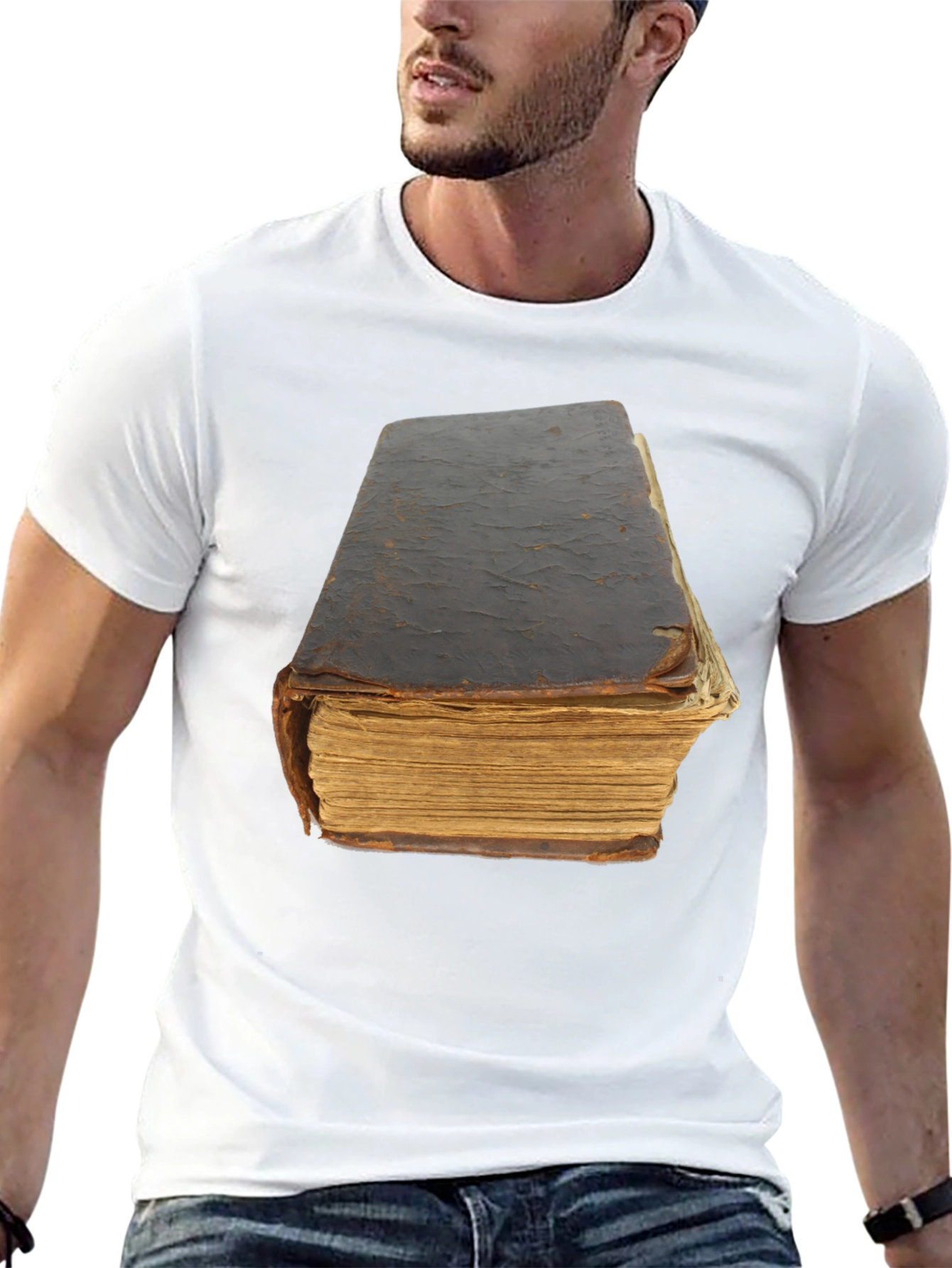 Antique Book T-Shirt - Literary Novelty Tee
