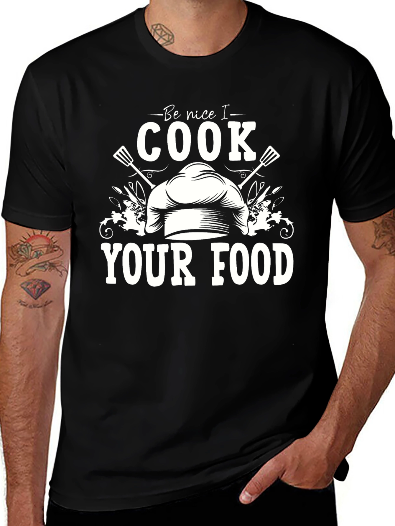 Be Nice I Cook Your Food Graphic Tee