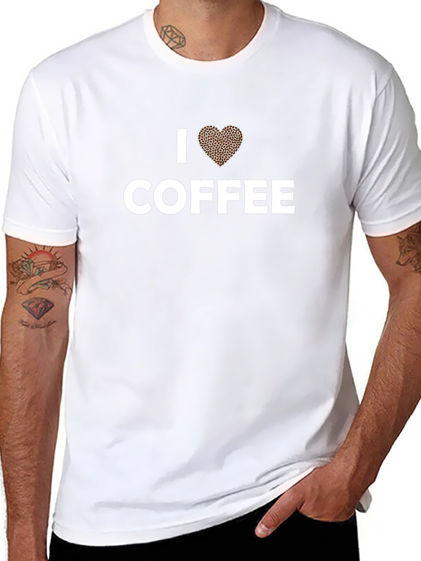 I Love Coffee T-Shirt - Unisex Black Tee