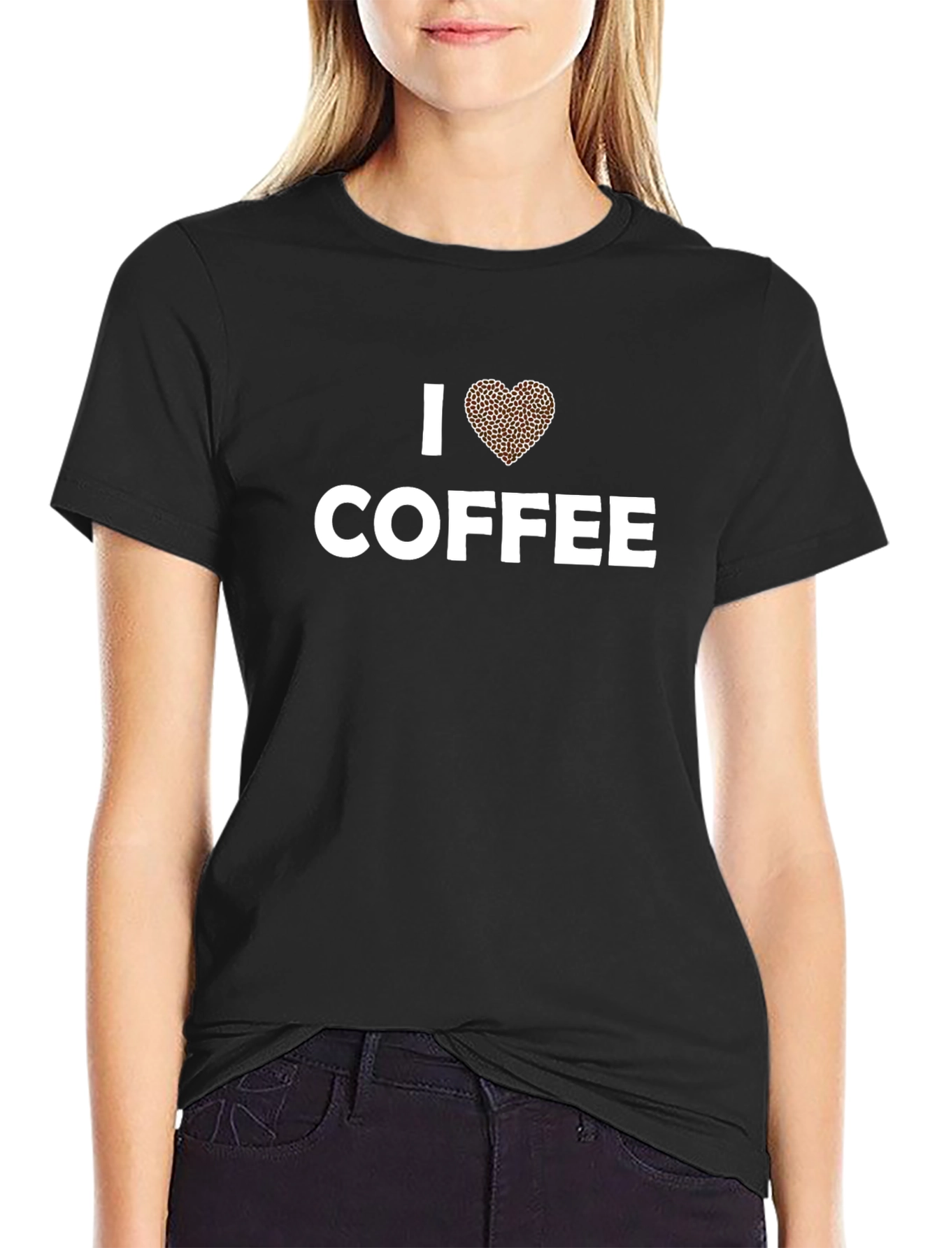 I Love Coffee T-Shirt - Unisex Black Tee