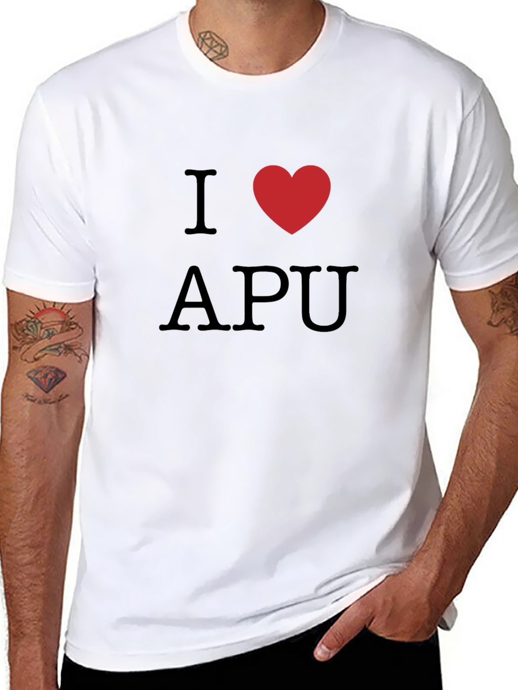 I Love APU Black T-Shirt