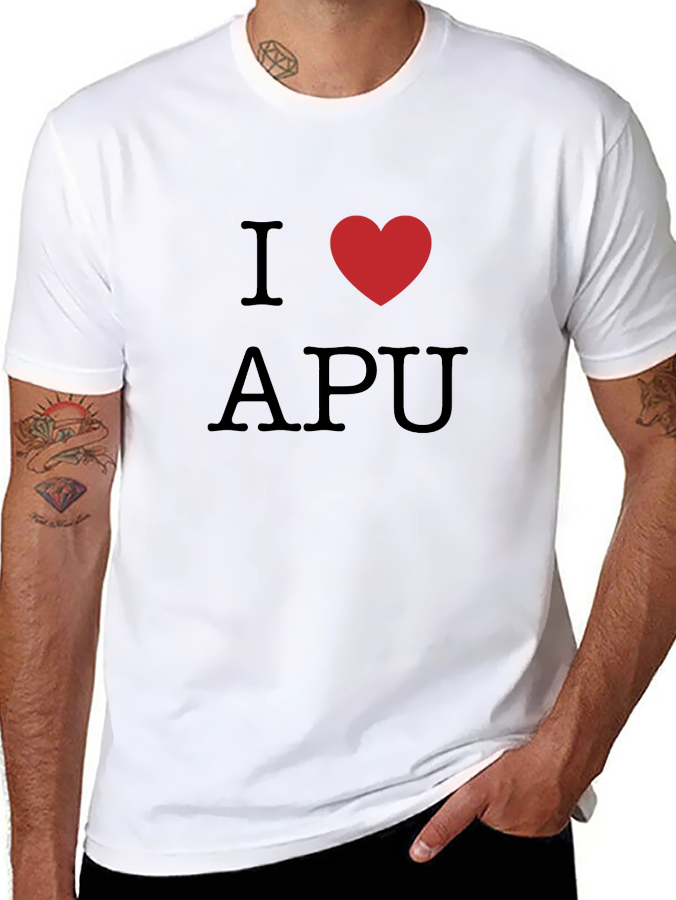 I Love APU Black T-Shirt