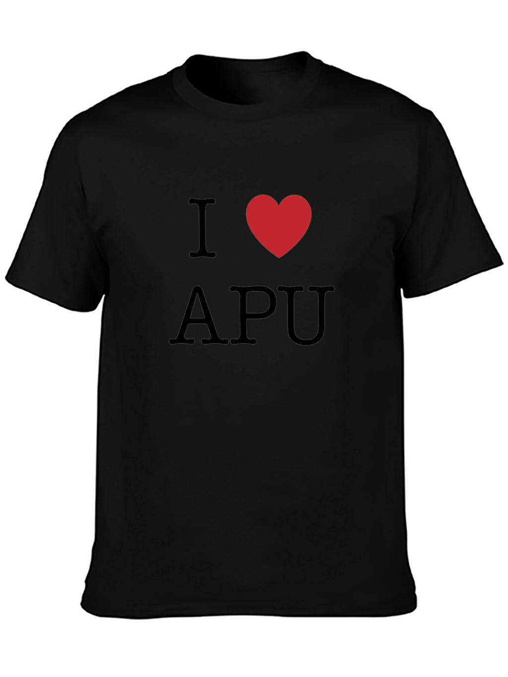 I Love APU Black T-Shirt