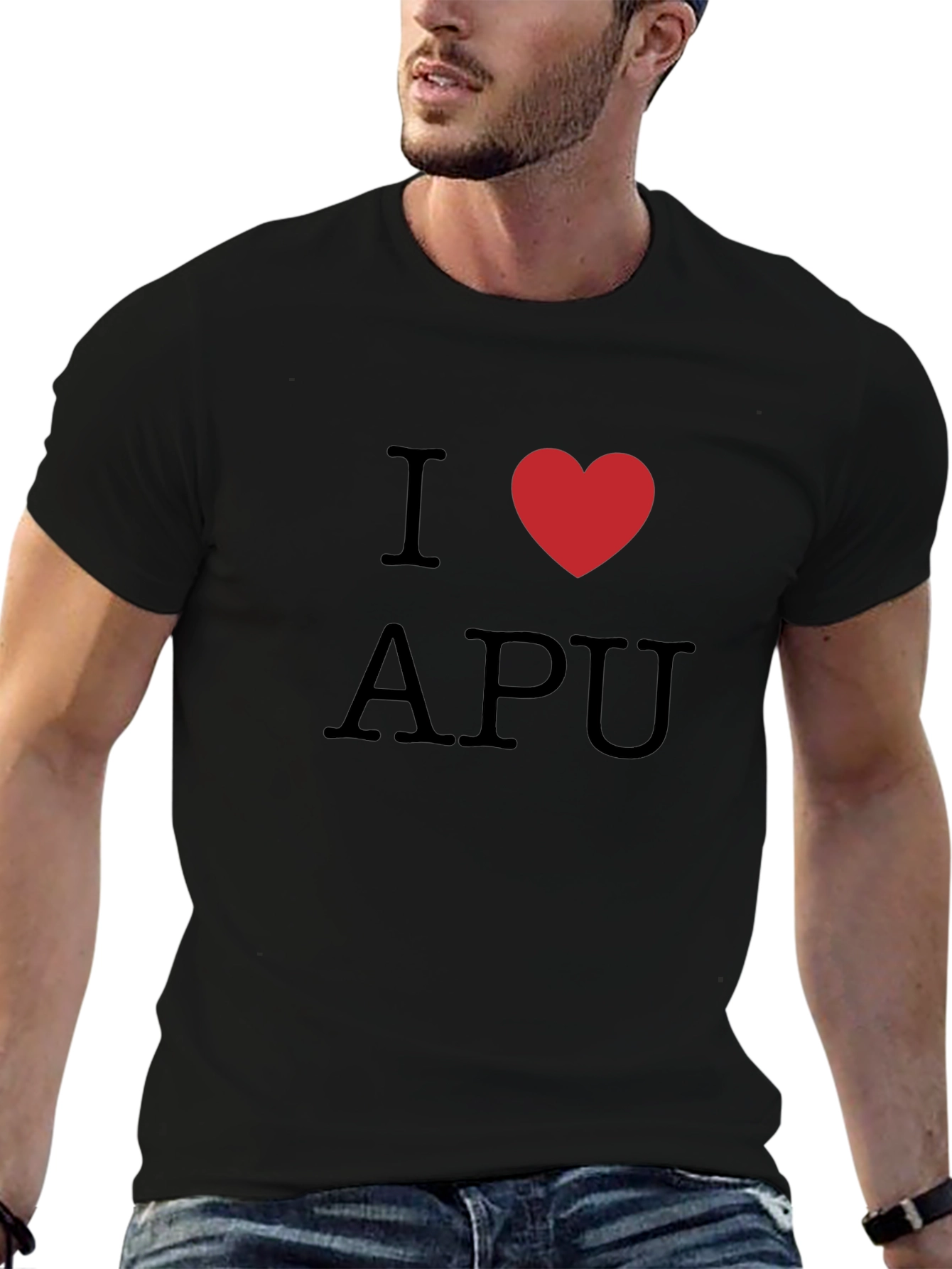 I Love APU Black T-Shirt