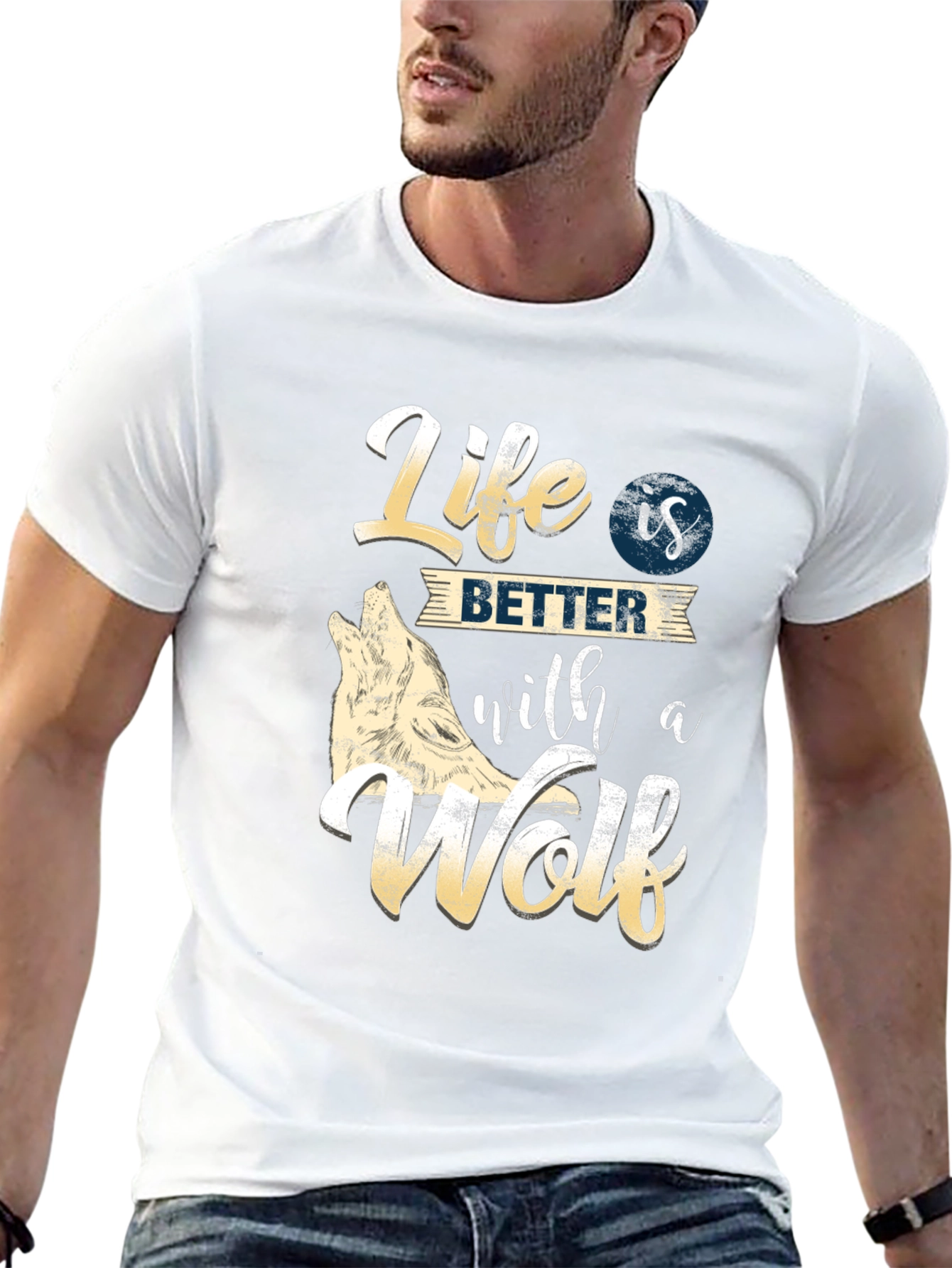 Life is Better with a Wolf T-Shirt