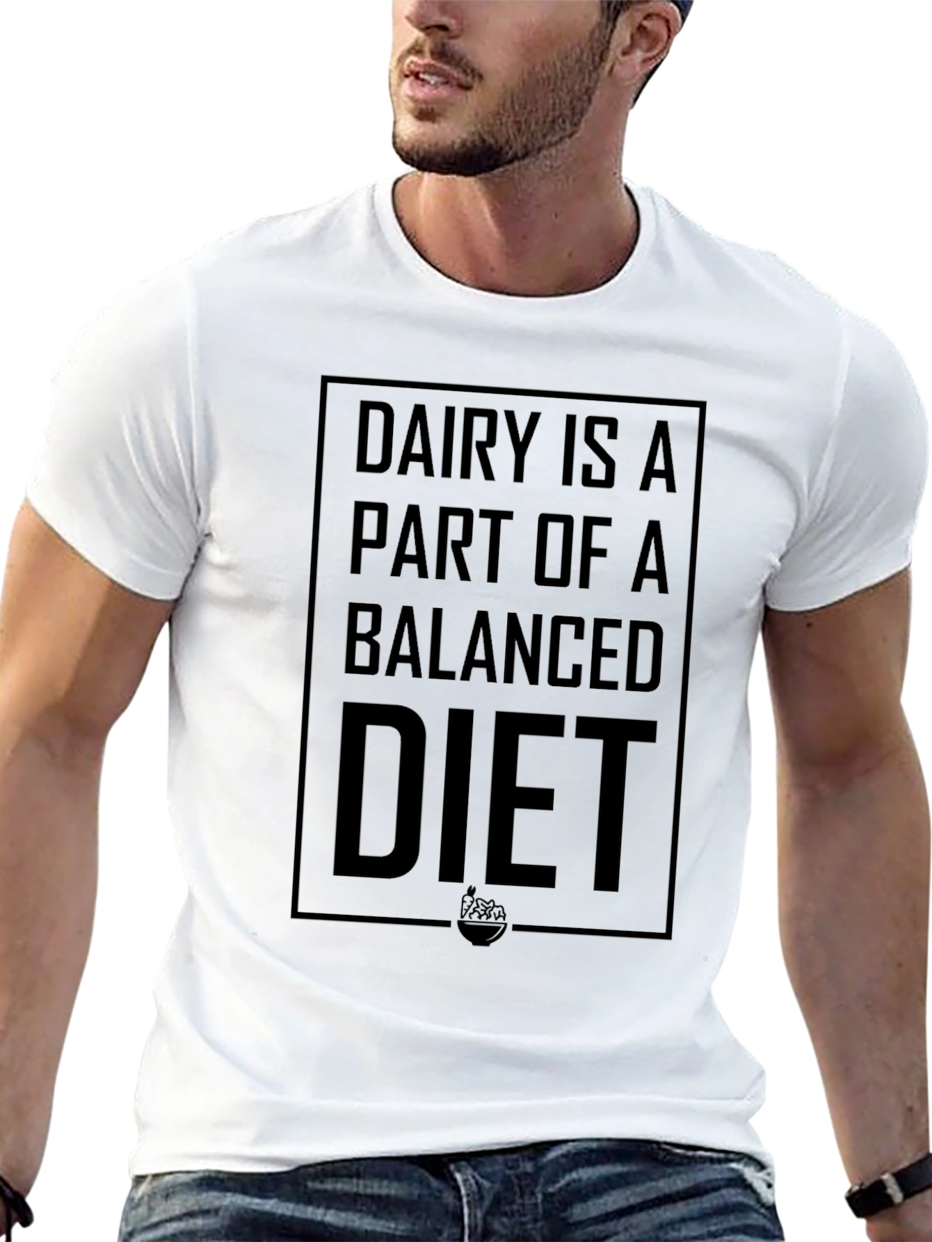 Dairy Is A Balanced Diet Graphic T-Shirt