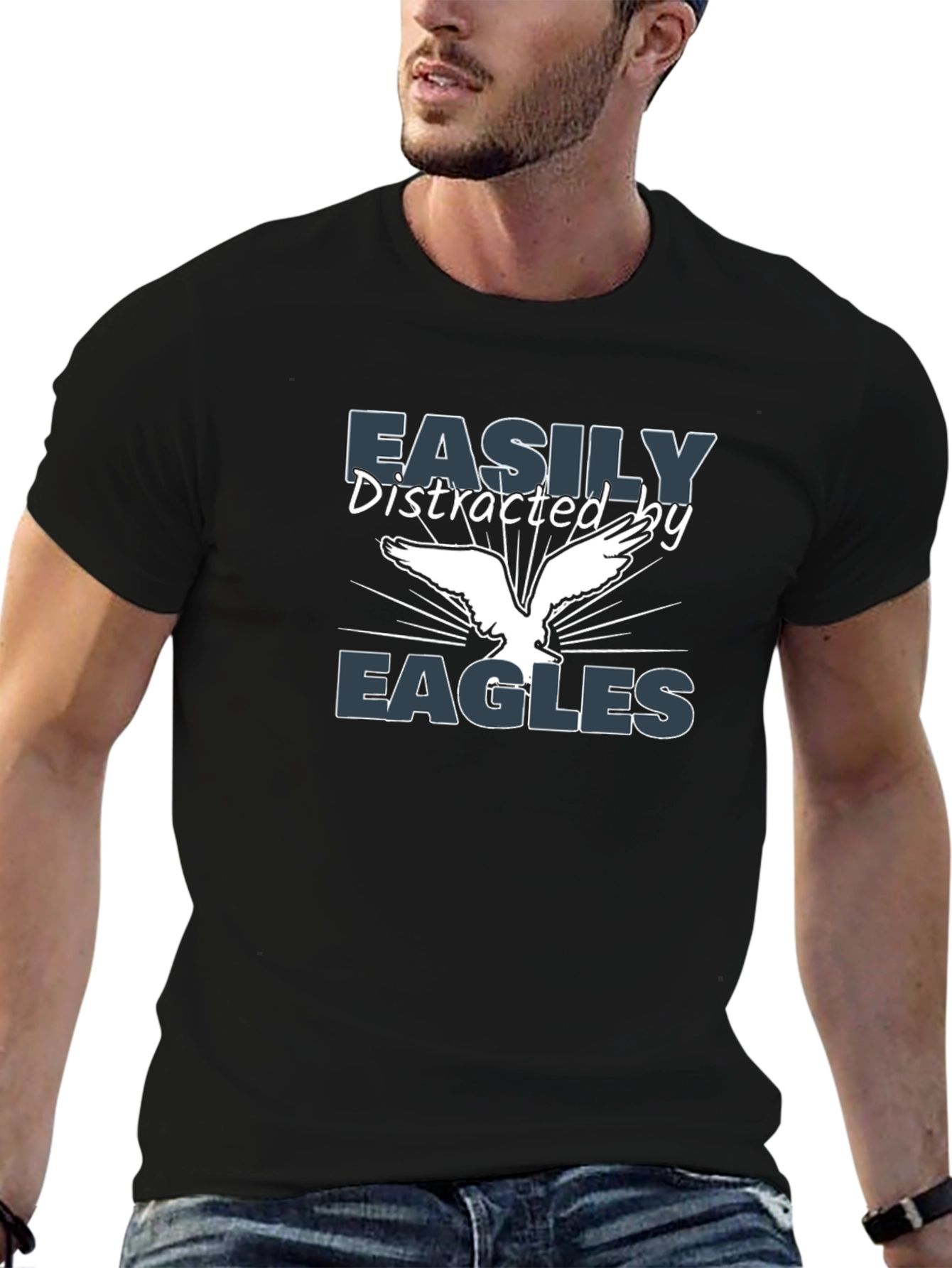 Easily Distracted by Eagles Graphic Tee