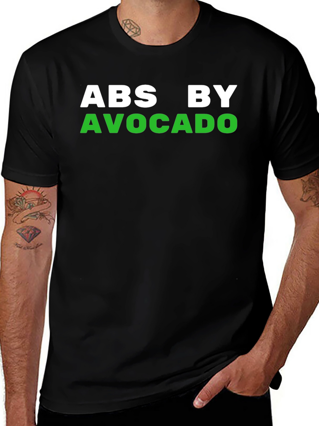Abs by Avocado Graphic T-Shirt - Black