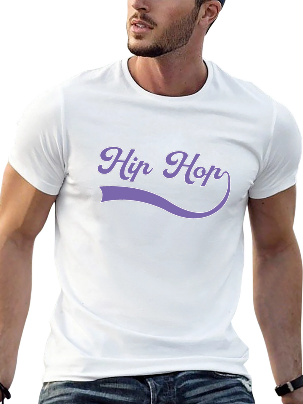Hip Hop Graphic Tee - Stylish Mens T-Shirt