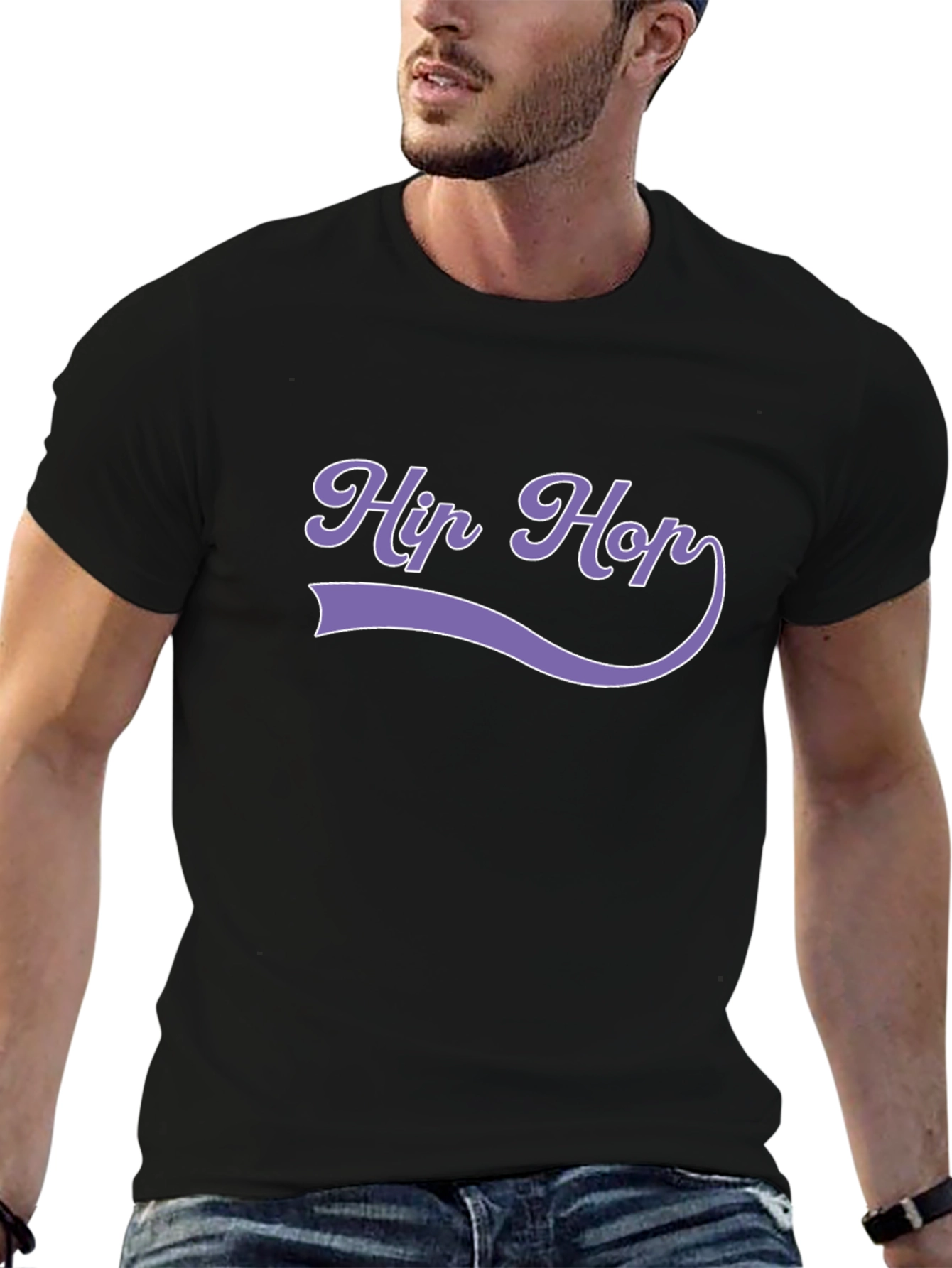 Hip Hop Graphic Tee - Stylish Mens T-Shirt