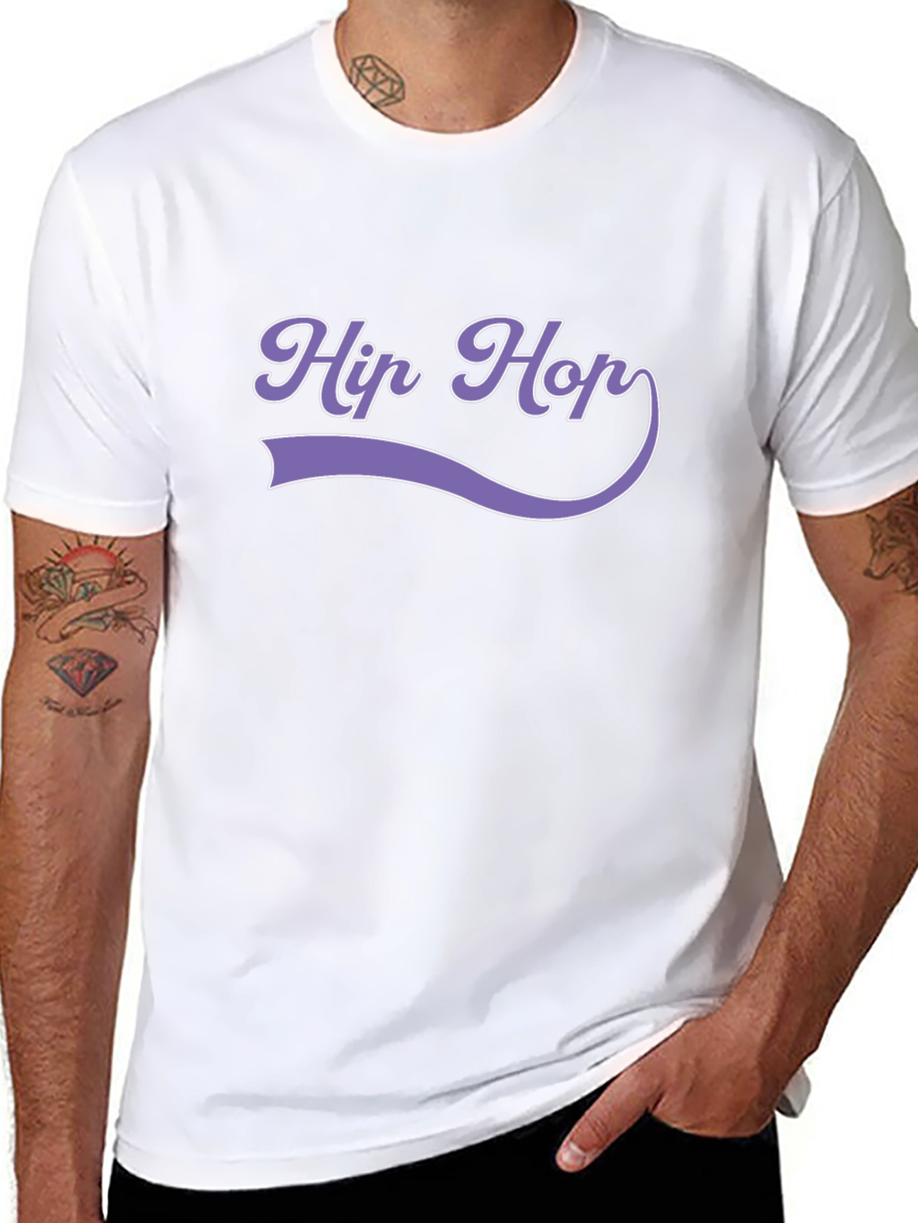 Hip Hop Graphic Tee - Stylish Mens T-Shirt