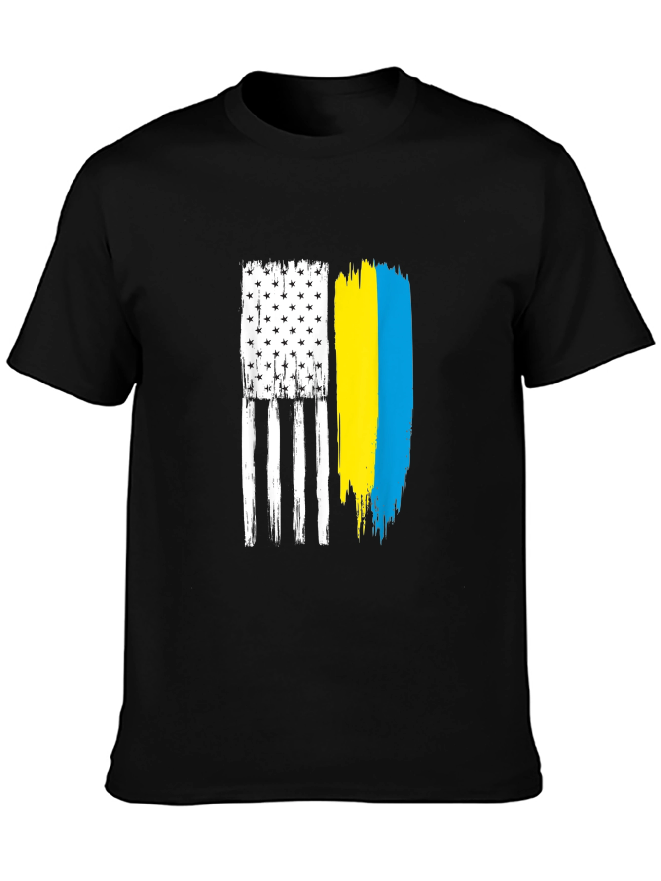 USA Ukraine Flag Graphic Tee