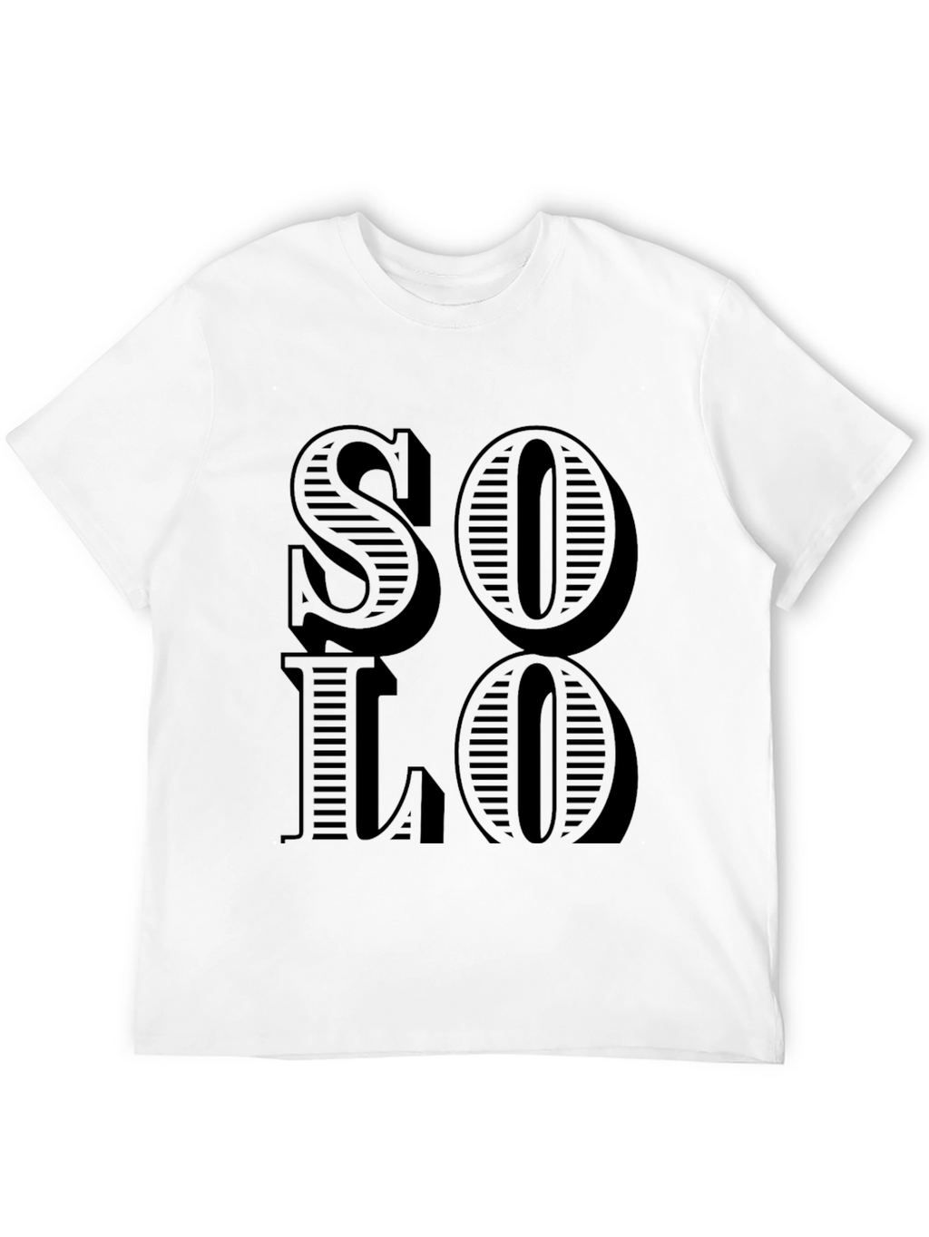 Solo Graphic Print Black T-Shirt