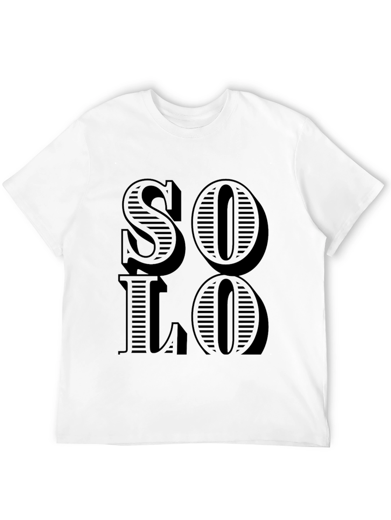 Solo Graphic Print Black T-Shirt