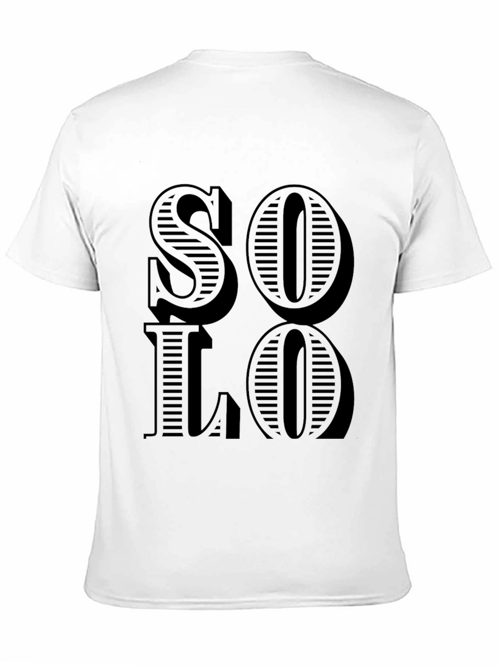 Solo Graphic Print Black T-Shirt