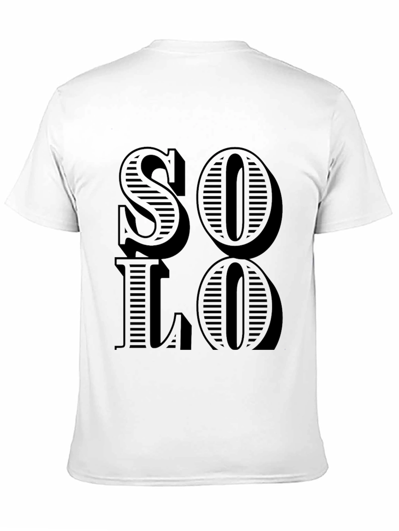Solo Graphic Print Black T-Shirt