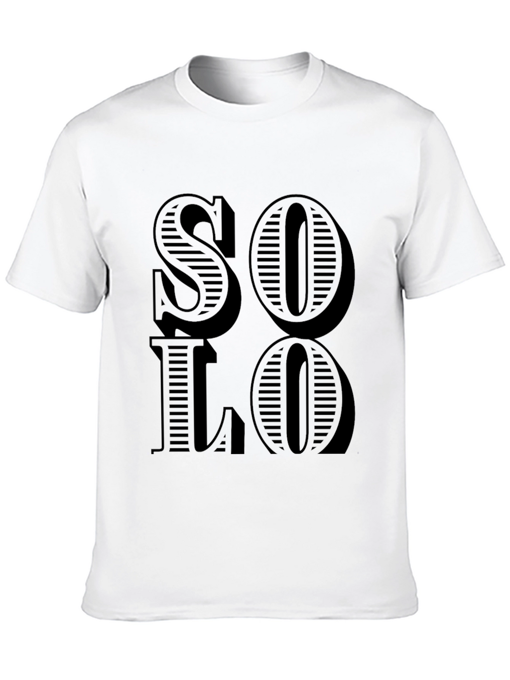 Solo Graphic Print Black T-Shirt