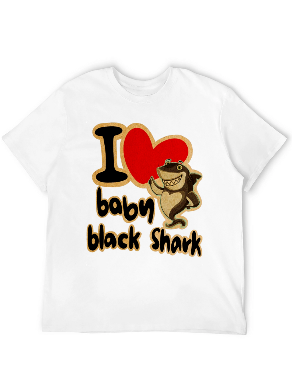 I Love Baby Black Shark T-Shirt