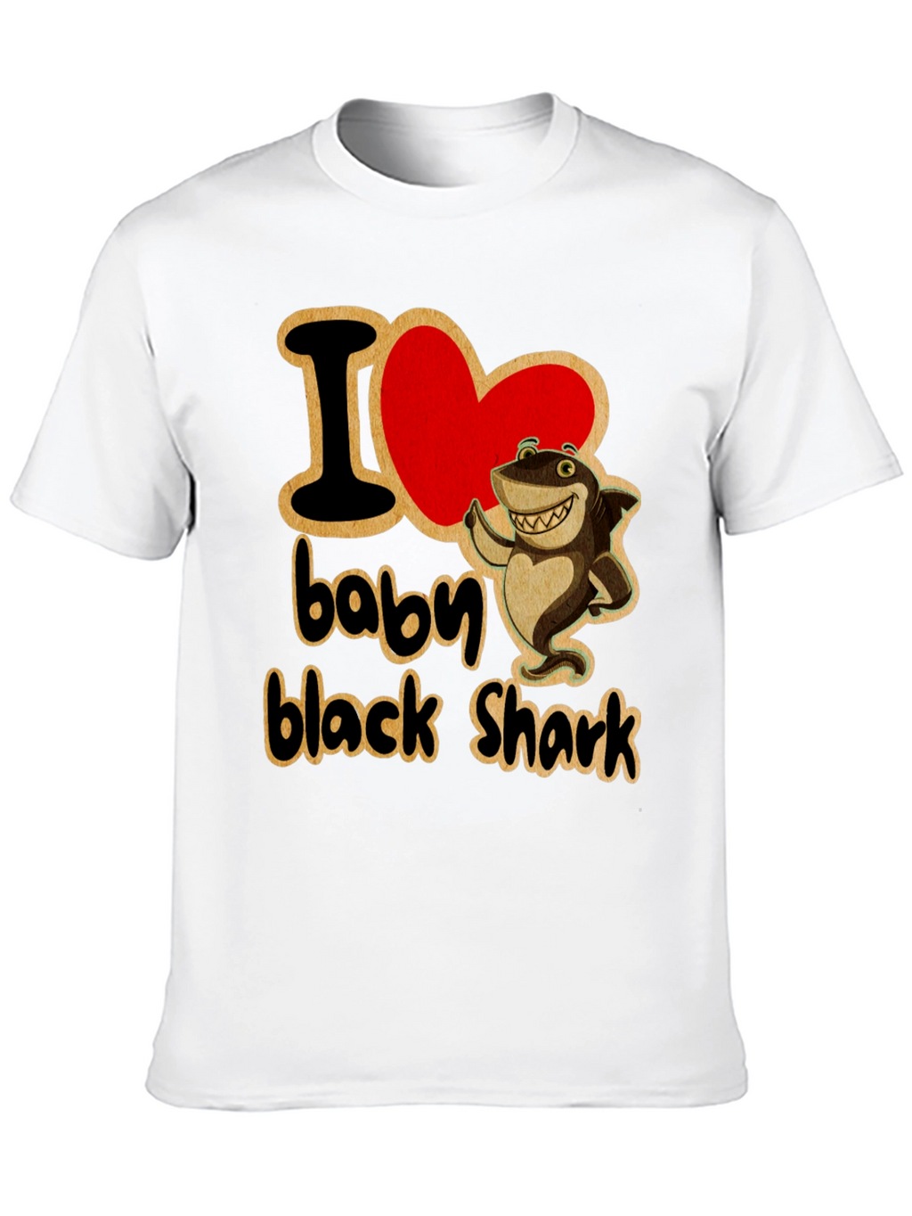 I Love Baby Black Shark T-Shirt