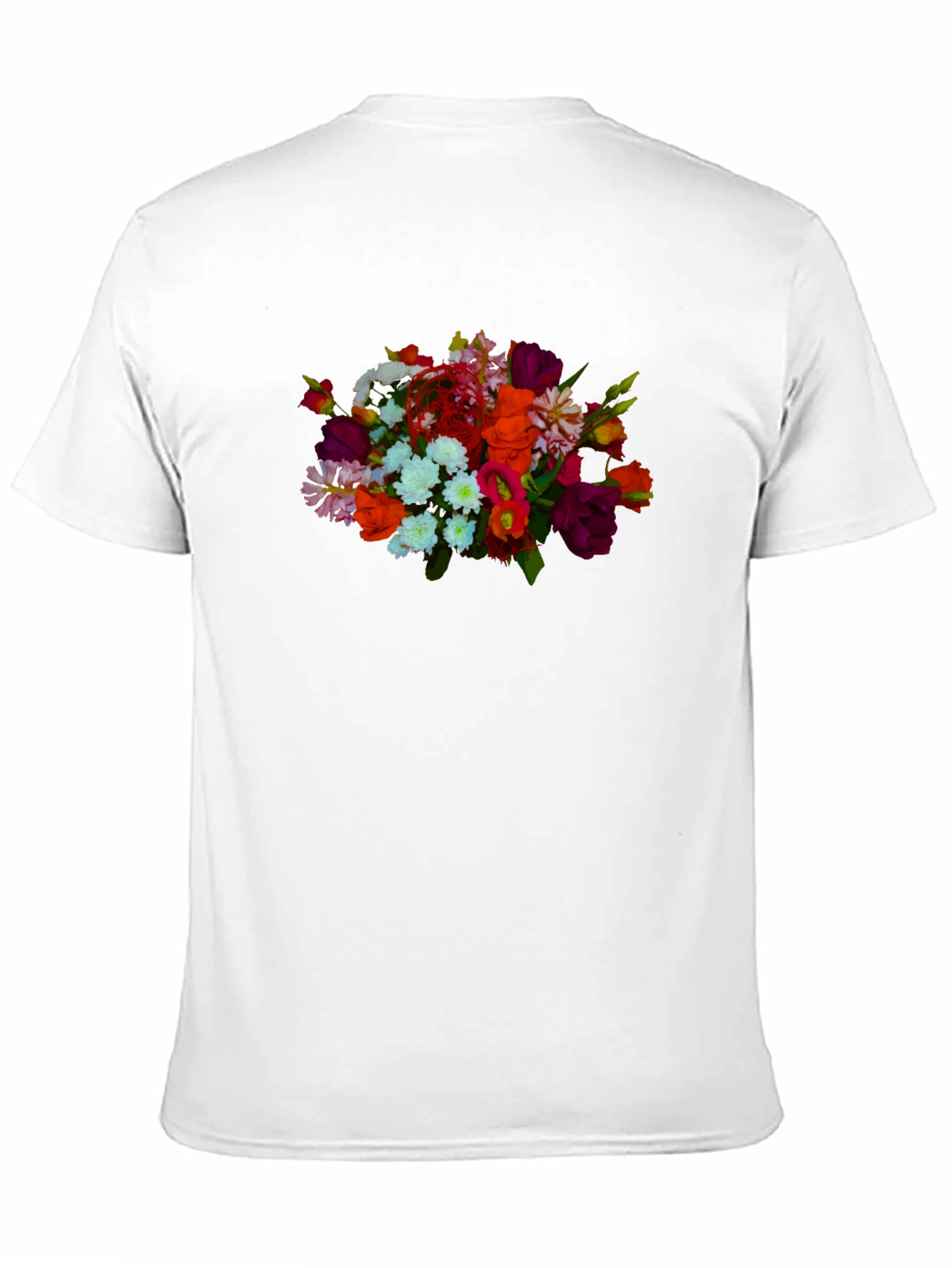 Floral Bouquet Black T-Shirt