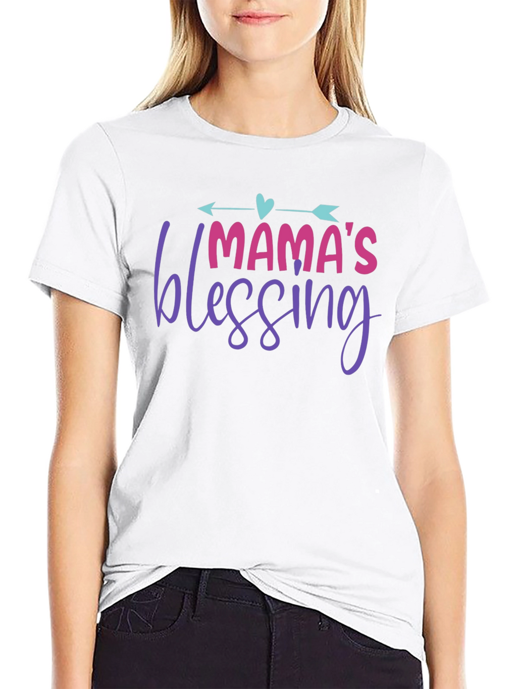Mamas Blessing T-Shirt - Cute Family Apparel