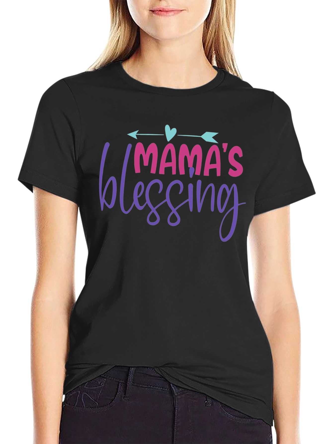 Mamas Blessing T-Shirt - Cute Family Apparel