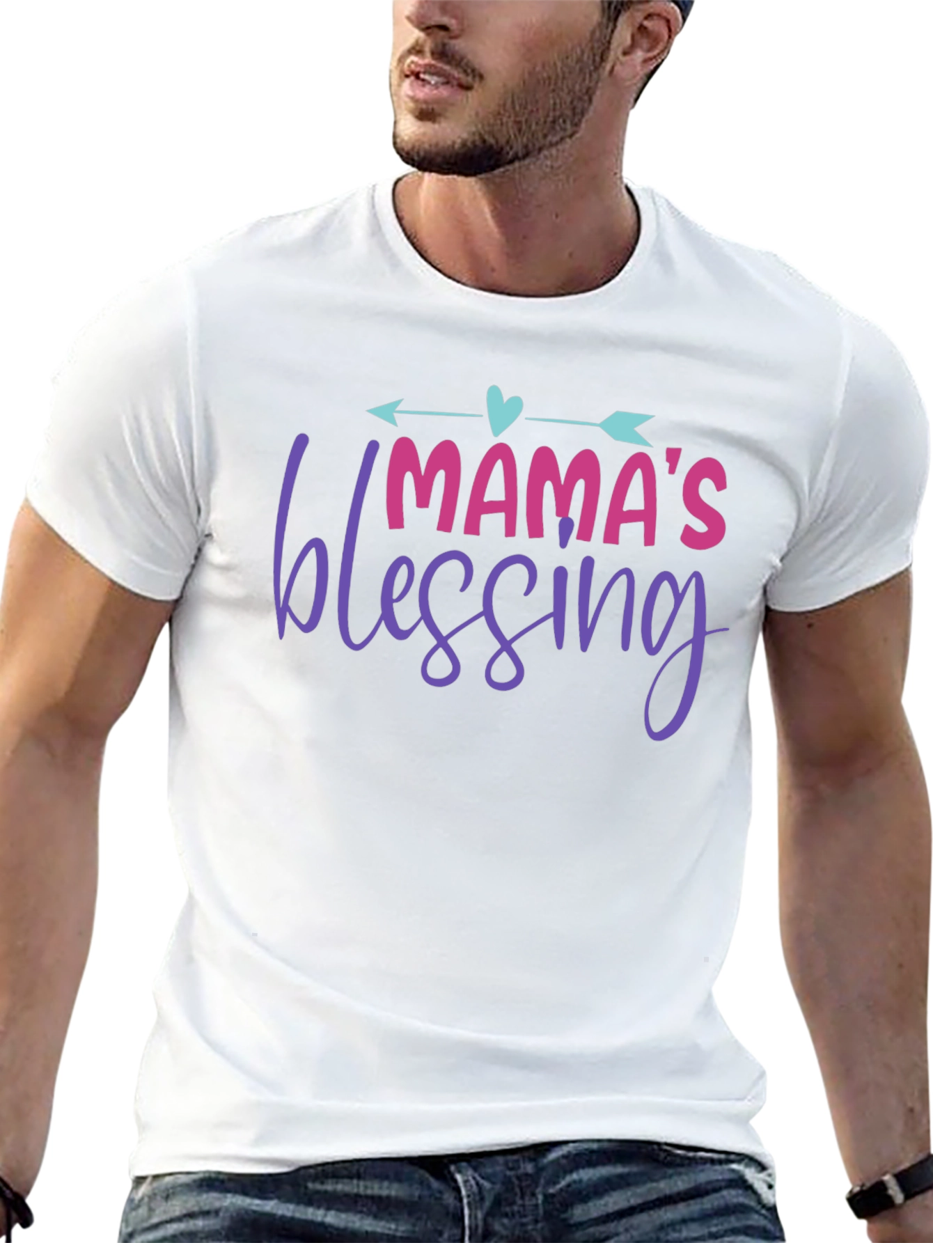 Mamas Blessing T-Shirt - Cute Family Apparel
