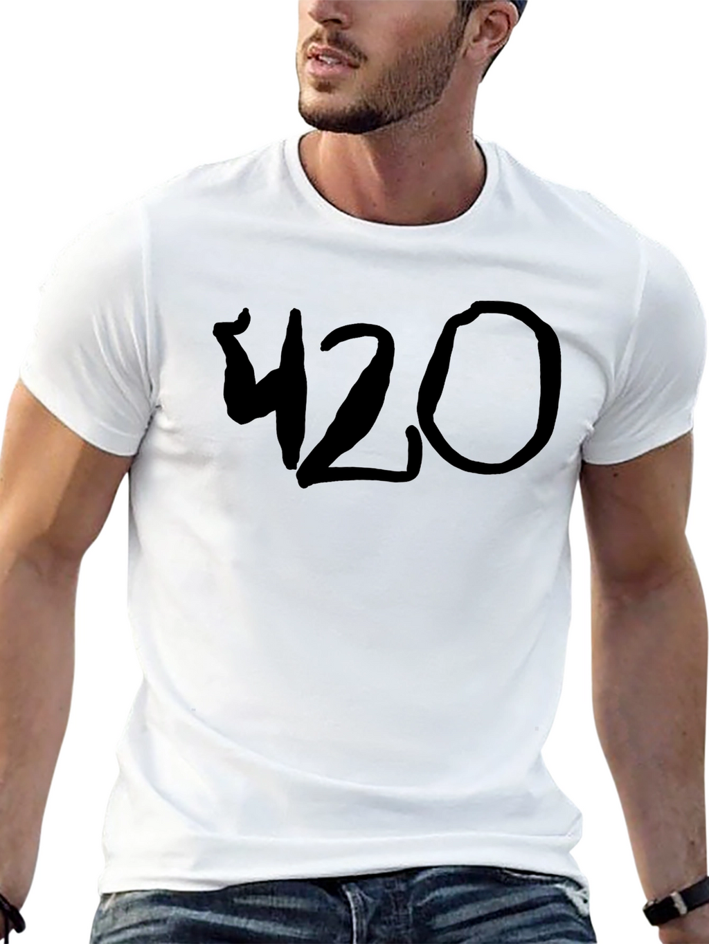 Black Graphic Tee - 420 Design