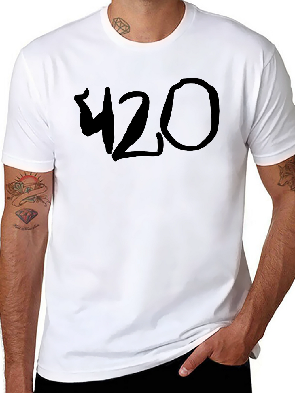 Black Graphic Tee - 420 Design