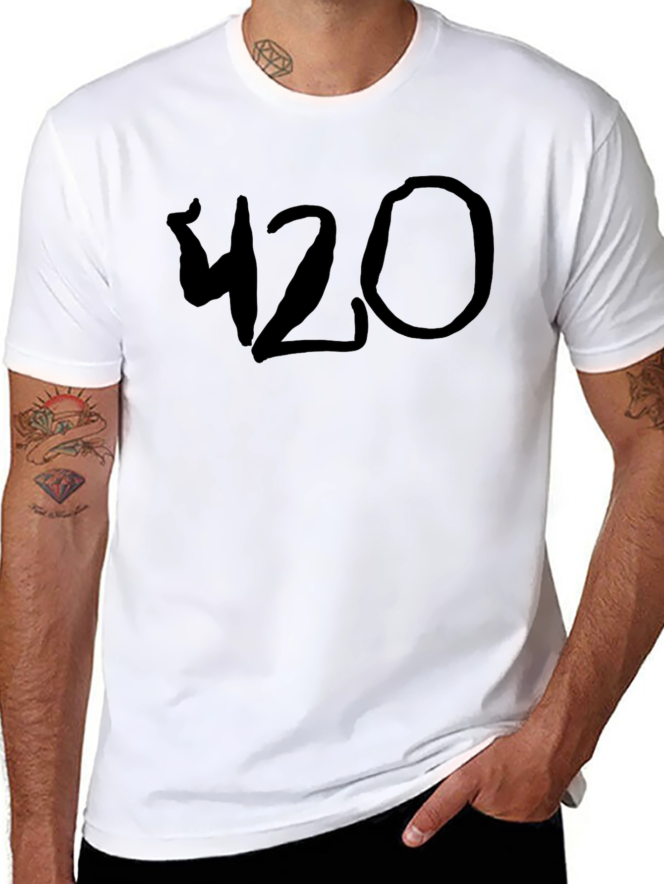 Black Graphic Tee - 420 Design