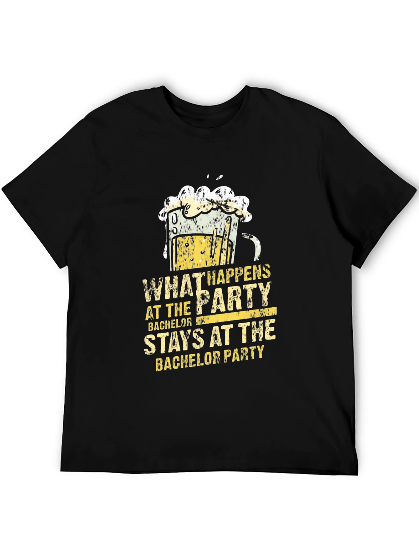 Bachelor Party T-Shirt - What Happens at the Party