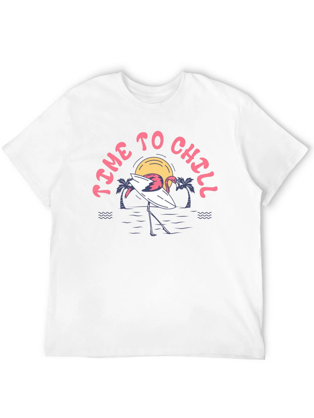 Time to Chill Flamingo Graphic Tee