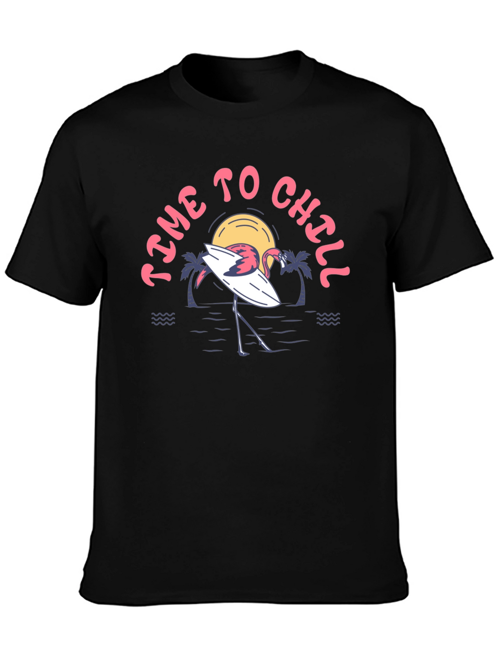 Time to Chill Flamingo Graphic Tee