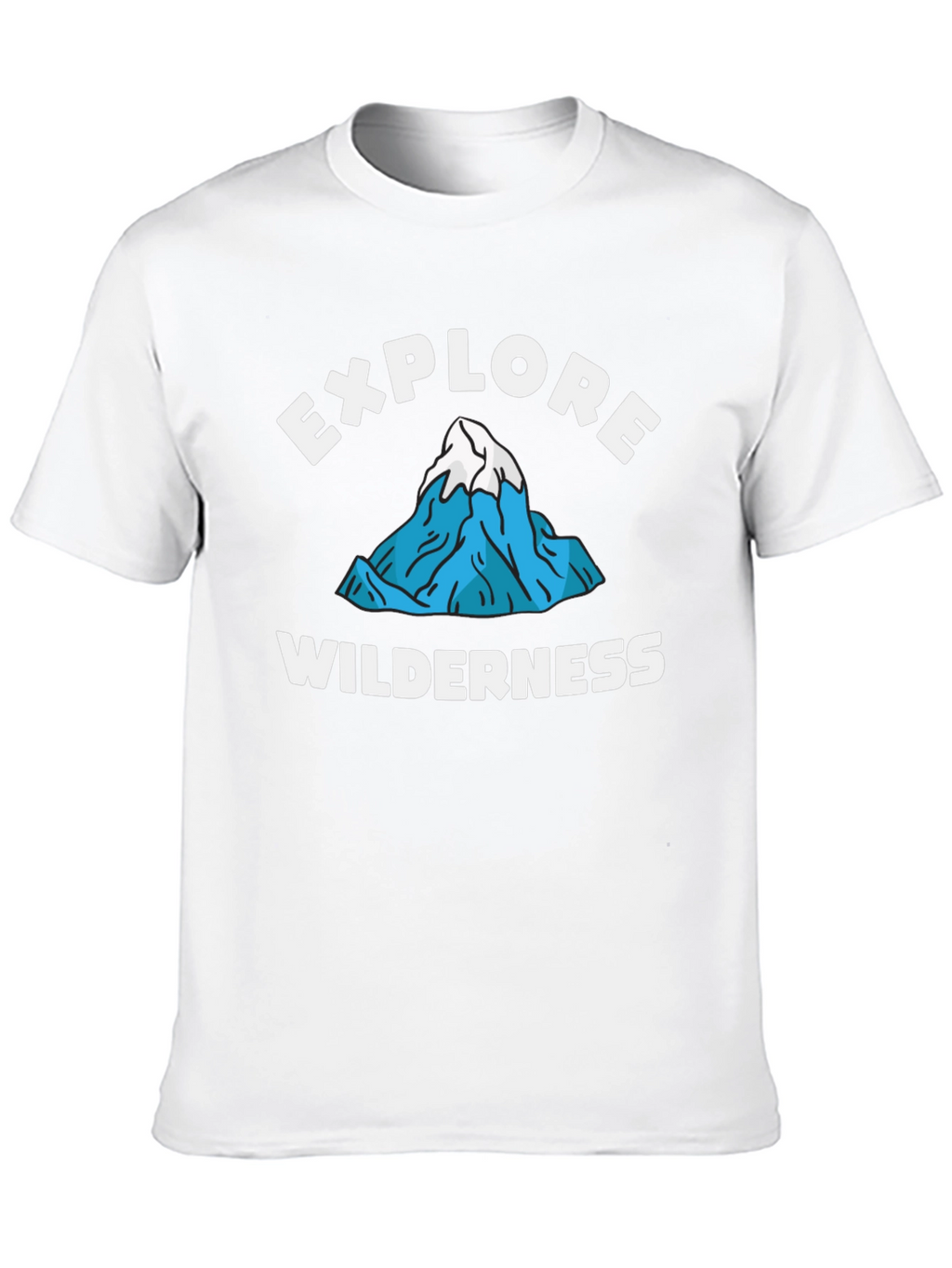 Explore Wilderness Graphic Tee - Black Cotton T-Shirt