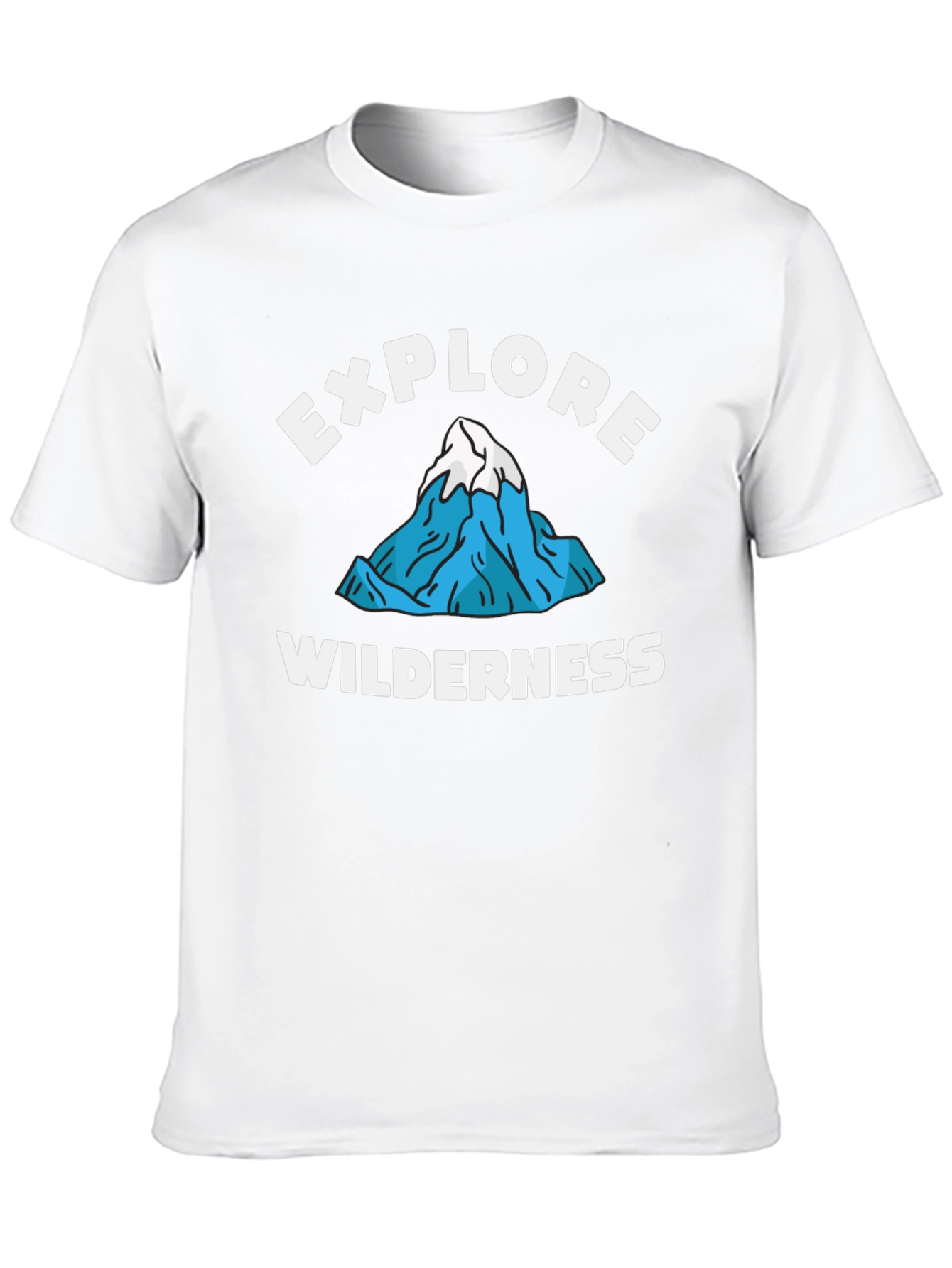 Explore Wilderness Graphic Tee - Black Cotton T-Shirt