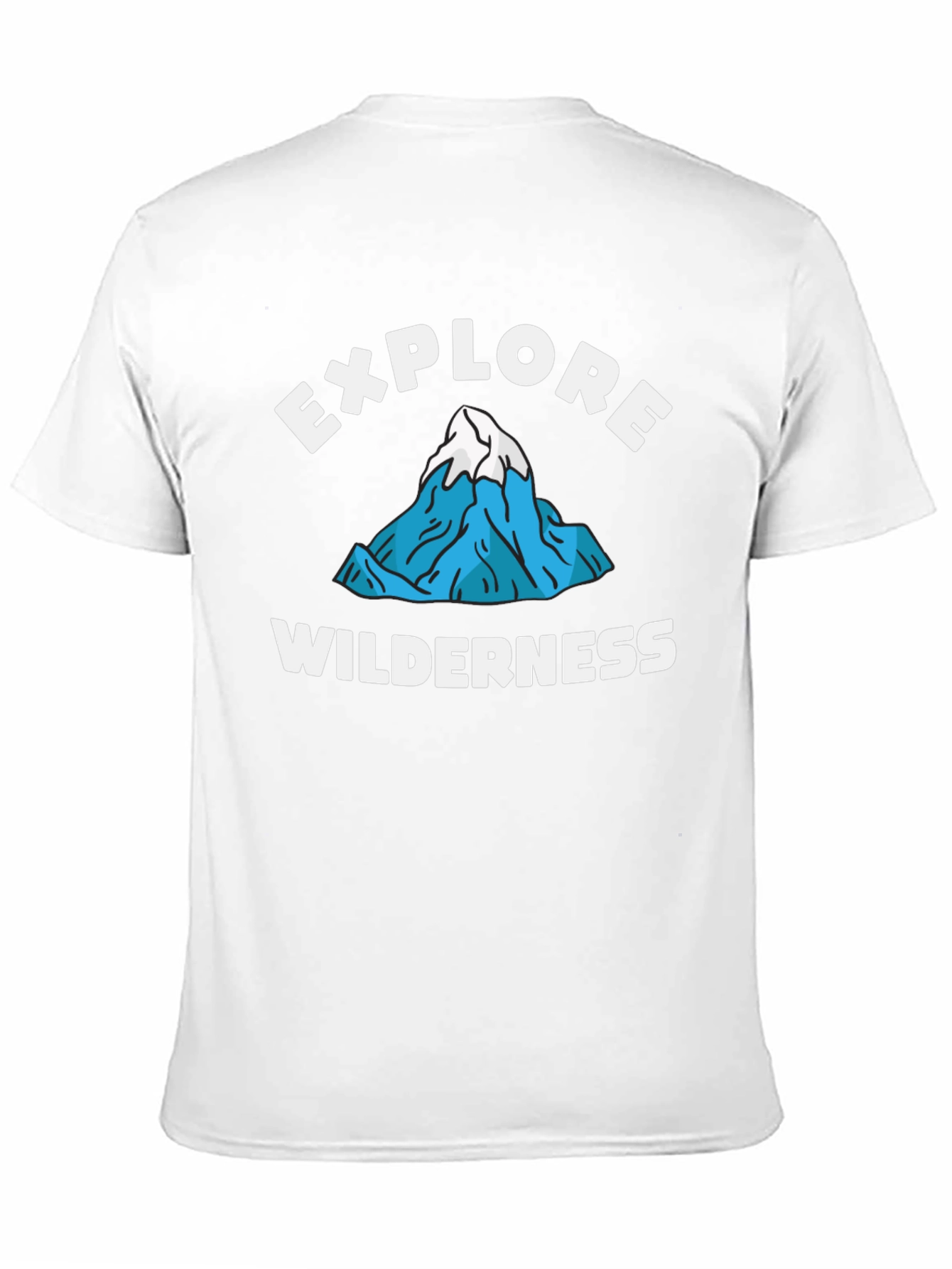 Explore Wilderness Graphic Tee - Black Cotton T-Shirt