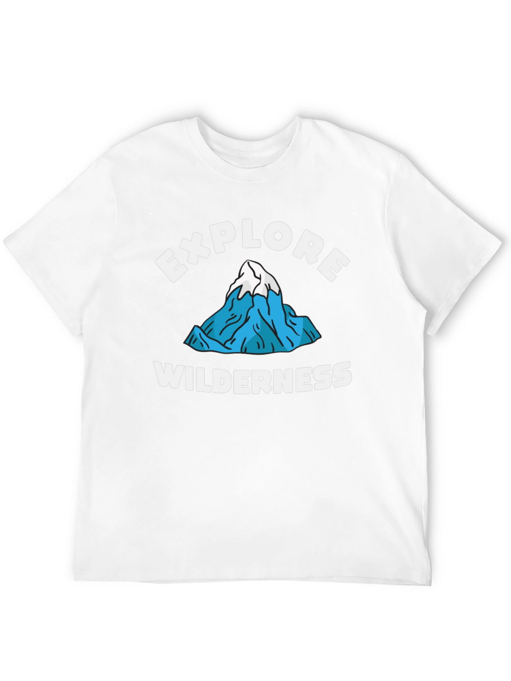 Explore Wilderness Graphic Tee - Black Cotton T-Shirt