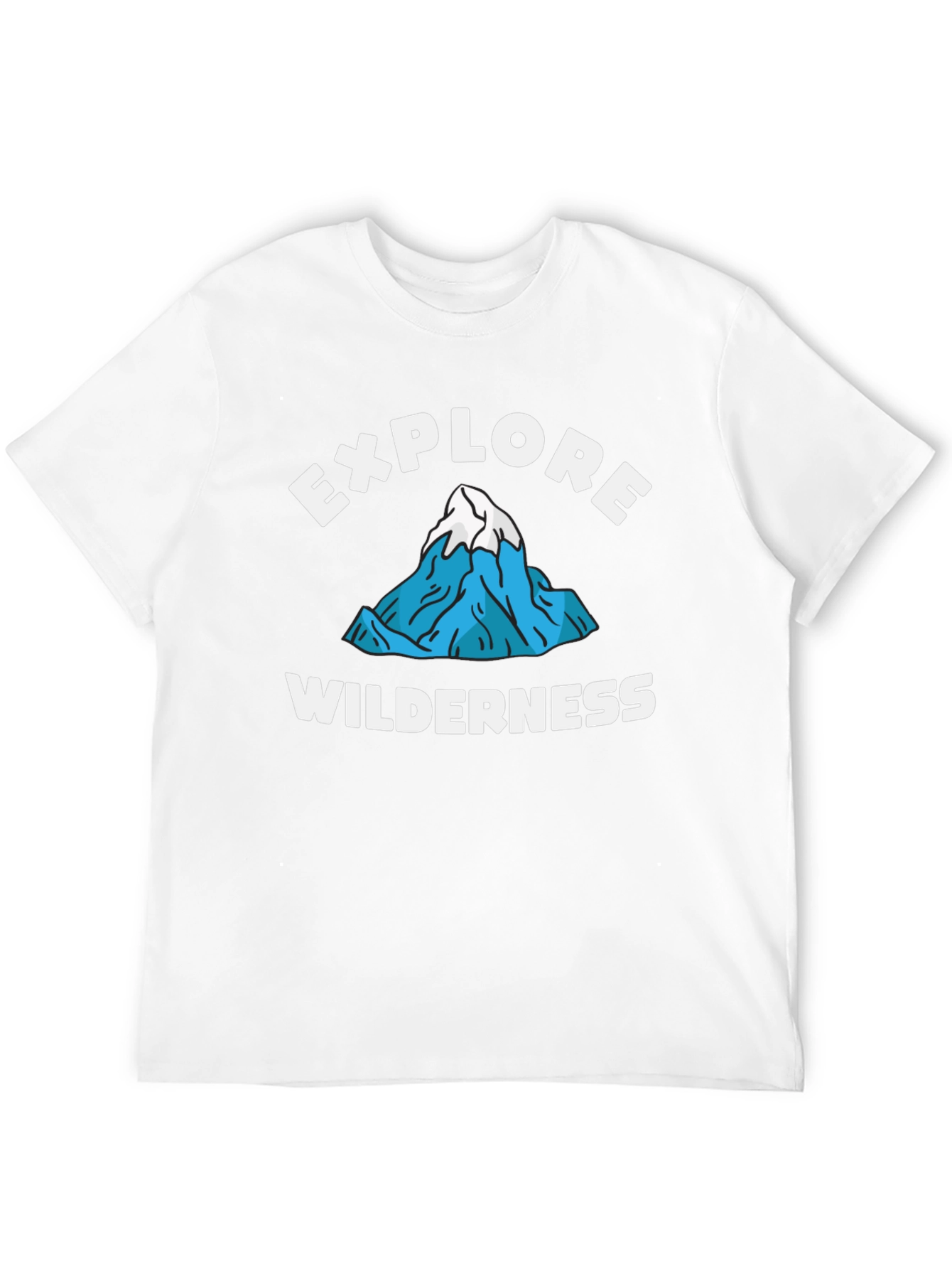 Explore Wilderness Graphic Tee - Black Cotton T-Shirt