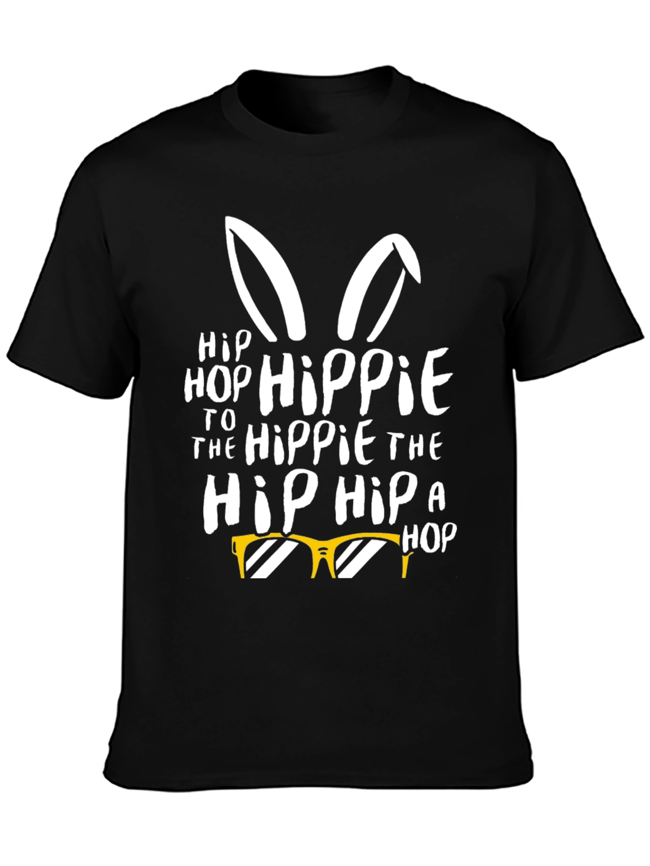 Hip Hop Hippie Easter Bunny T-Shirt