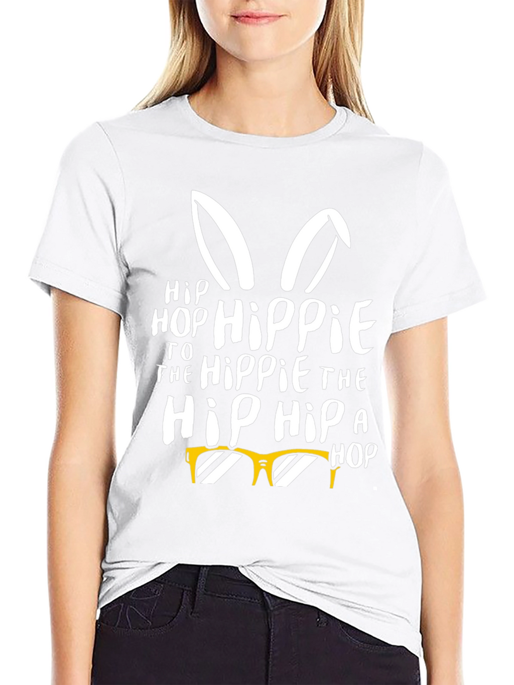Hip Hop Hippie Easter Bunny T-Shirt